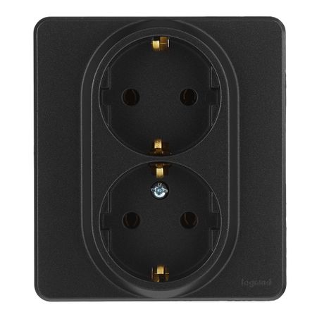 Розетка Legrand Inspiria встраиваемая антрацит (673753)