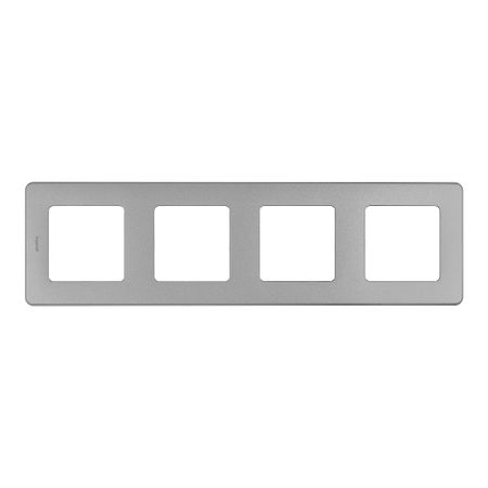 Рамка Legrand Inspiria четырехместная дымчатая (673967)