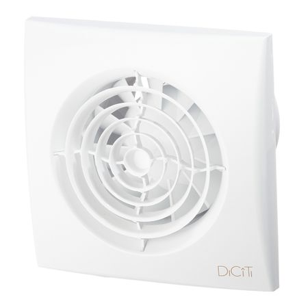 Вентилятор осевой DiCiTi Aura с обратным клапаном 155х155 мм d100 мм белый