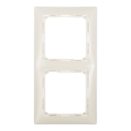 Рамка Legrand Valena двухместная слоновая кость (695632)