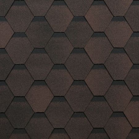 Черепица гибкая Шинглас Оптима коричневая 3 кв.м