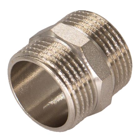 Ниппель 1 НР(ш) х 1 НР(ш) латунный кир булычев 1185 год запад