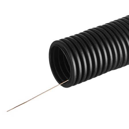Труба гофрированная ПНД 40 мм тяжелая с зондом черная (15 м) (074) александр колесников тяжелая операция