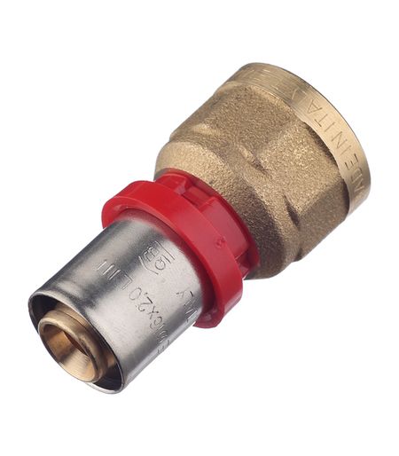 Соединитель прямой Tiemme 16(пресс) х 1/2 ВР(г) прямой переходник из нержавеющей стали для труб 51 102 мм