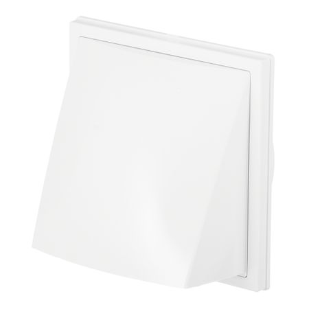 Выход вентиляционный настенный Era с обратным клапаном и с фланцем пластиковый 190х190 мм d150/160 мм