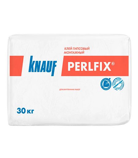 Клей для ПГП/ГКЛ/ГВЛ Knauf Перлфикс гипсовый 30 кг