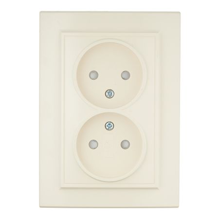 Розетка EKF Минск встраиваемая бежевая (ERR10-102-200)