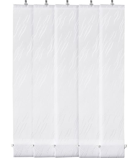 Ламели для вертикальных жалюзи 180 см  Орестес белые (5 шт.) шестигранные стопорные гайки cloxy kk1885 m8 m40