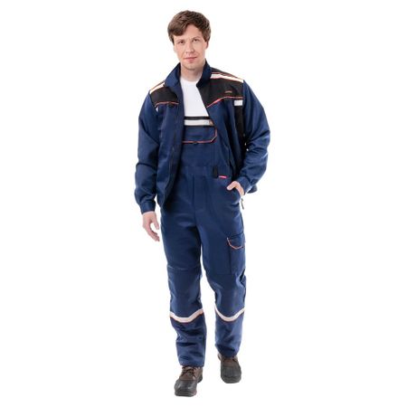 Костюм мужской рабочий Сириус Практик-1 52-54 рост 170-176 см темно-синий/черный книга для записей а5 200л лин classic expanded large тв обл синий сапфир резинка 2 ляссе moleskine