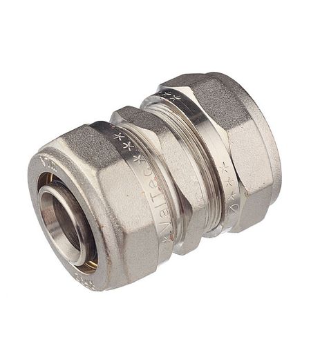 Соединитель прямой VALTEC (VTm.303.N.003232) 32 обж(ц) х 32 обж(ц) алюминиевый соединитель для охлаждающей жидкости для audi a4 avant b5 8d wagon vw passat 1994 2001 050121132a 050 121 133c