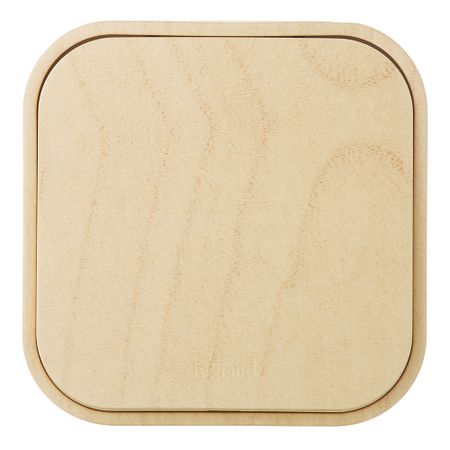 Переключатель Legrand Quteo одноклавишный накладной дерево (782264) развивающие рамки медвежонок 15 15см дерево