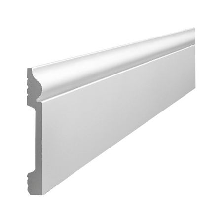 Плинтус экополимер Cosca 79х13х2000 мм белый (PX002) плинтус экополимер winart pro quadro 80х16х2000 мм дуб пепельный с монтажной планкой 90 80 001 012