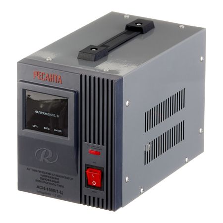 Стабилизатор напряжения Ресанта АСН-1500/1-Ц однофазный 220 В 1,5 кВт переносной