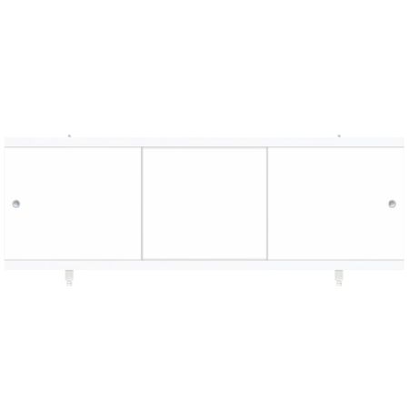 Экран для ванны фронтальный Метакам Diletto ПВХ 120х54 см белый раздвижной