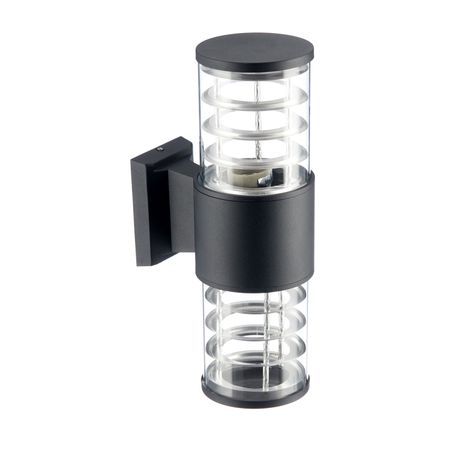 Светильник садово-парковый настенный Feron Техно черный E27 60 Вт IP54 (06298) тобиас рапп забыться в звуке берлин техно и easyjet