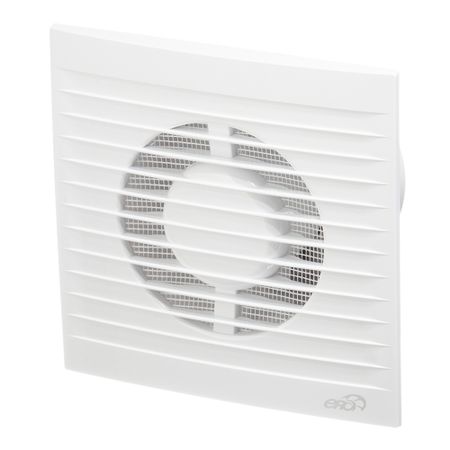 Вентилятор осевой Era Neo с обратным клапаном с антимоскитной сеткой 180х180 мм d125 мм белый