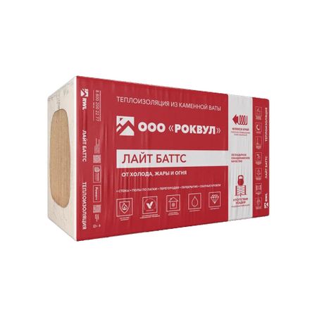 Утеплитель Роквул Лайт Баттс 100х600х1000 мм 3 кв.м