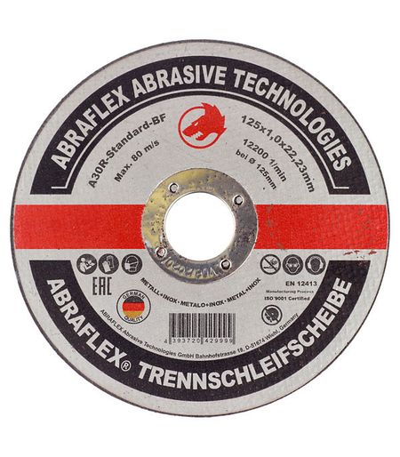 Круг отрезной по металлу Abraflex 125х22х1 мм (А125102223/29999)