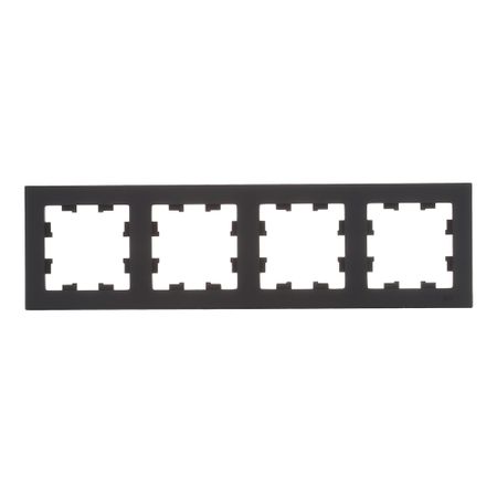 Рамка Systeme Electric AtlasDesign четырехместная карбон (ATN001004)