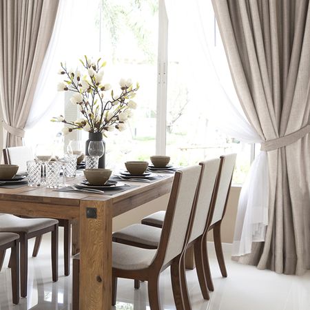 Штора рогожка бежевая 200х270 см Волшебная Ночь Зебра (763082)