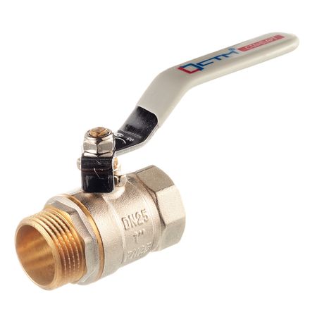 Кран шаровой латунный СТМ 1 ВР(г) х 1 НР(ш) ручка прямой usb золотая ручка для горячего тиснения