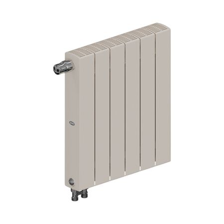 Радиатор биметаллический Rifar Supremo Ventil SVR 500 мм 6 секций 3/4 нижнее правое подключение белый заглушки для труб haoyunma пвх 20 25 32 40 50 63 75 90 110 160