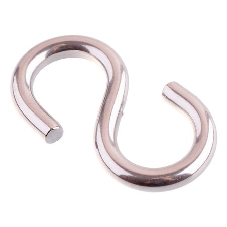 Крюк s-образный ассиметричный d5 мм нержавеющая сталь (2 шт.) m4 m5 m6 m8 нержавеющая 304 затянутые вручную болты ручки т образный винт с головкой и накатанной головкой бакелитовый болт длина 8 70 мм