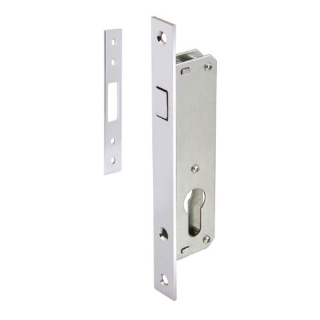 Замок врезной Punto LR-201C для легких дверей цилиндровый хром