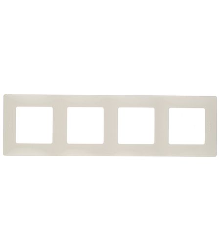 Рамка Legrand Etika четырехместная слоновая кость (672514)