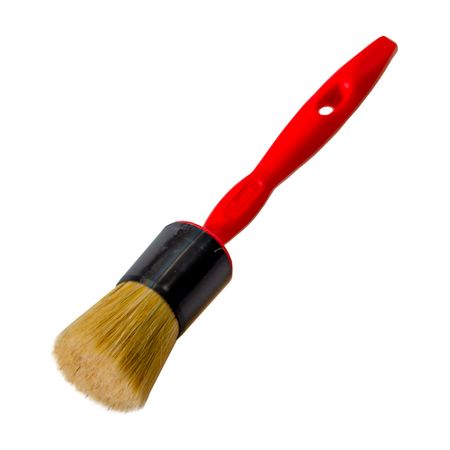 Кисть круглая натуральная щетина пластиковая ручка Wenzo Pro d35 мм для эмалей и лаков на алкидной основе кисть художественная байкал синтетика круглая 3 длинная ручка шк08135