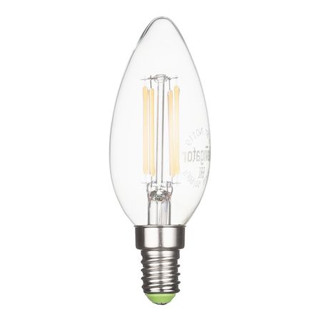 Лампа светодиодная филаментная Navigator E14  2700К 6 Вт 650 Лм 220 В свеча прозрачная