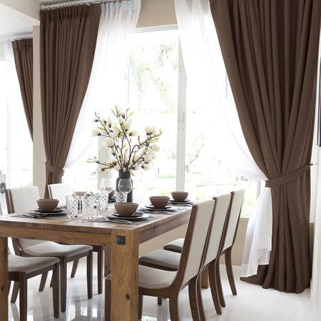 Штора рогожка шоколад 165х270 см Волшебная Ночь Крафт (763070) игровой волшебная комната кухня основная