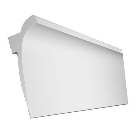 Плинтус потолочный из экополимера ударопрочный 120х45х2000 мм Cosca KX003 плинтус гладкий сращ пгс 40 2200х40х28мм б с