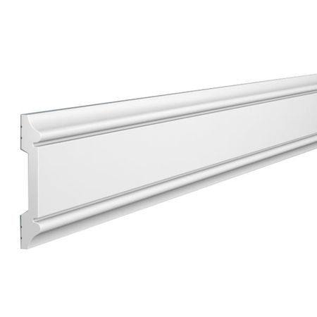 Молдинг из экополимера ударопрочный 48х8х2000 мм Cosca MX006 белый 30 шт рельсовые направляющие для крыши режущие зажимы молдинг 191853733a 6u0853733 для skoda felicia 1995 1996 1997 1998 1999 2000 2001