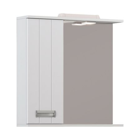 Зеркальный шкаф Vigo Diana 70х70х15 см с подсветкой белый