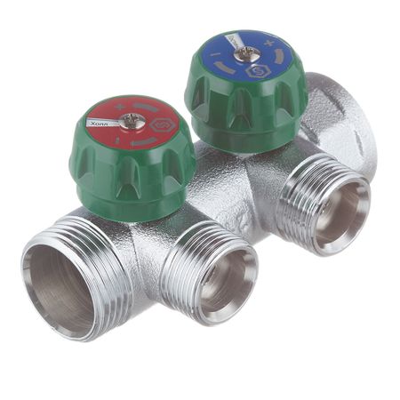 Коллектор Stout 1 ВР(г) х 2 выхода 3/4(ЕК) х 1 НР(ш) регулирующий (SMB-6850-013402)