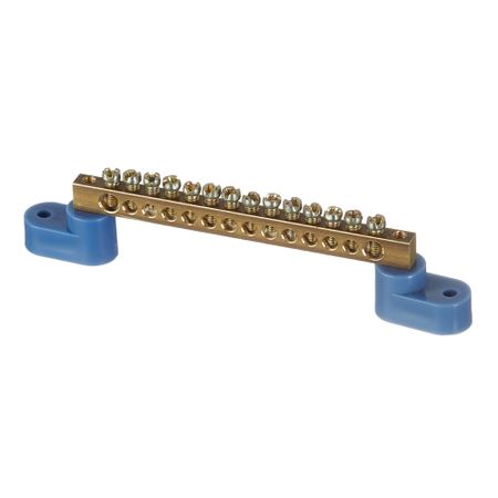 Шина нулевая на 2-х угловых изоляторах EKF PROxima 6х9 мм 14 отверстий синяя (sn0-63-14-2-r) шина нулевая dori на 2 х угловых изоляторах 8 отверстий 1шт