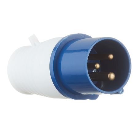 Вилка силовая прямая переносная EKF PROxima 2Р+РЕ 16 А 220 В IP44