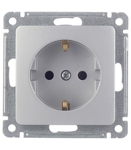 Розетка Hegel Master встраиваемая серебро (РС16-411-06)
