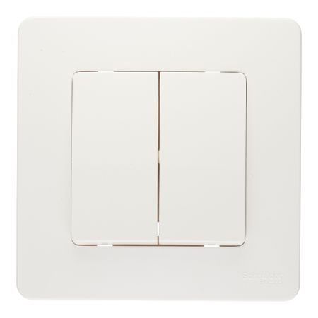 Выключатель Systeme Electric Blanca двухклавишный встраиваемый молочный (BLNVS010502)