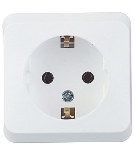 Розетка Systeme Electric Этюд накладная белая (PA16-003B)