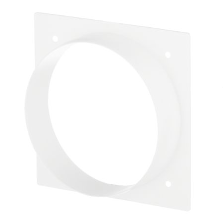 Накладка для круглых воздуховодов торцевая Era с фланцем d100 мм 113х113 мм