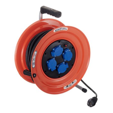 Удлинитель UNIVersal с заземлением 30 м на катушке 3,5 кВт 4 розетки КГ 3х2,5 кв.мм IP44