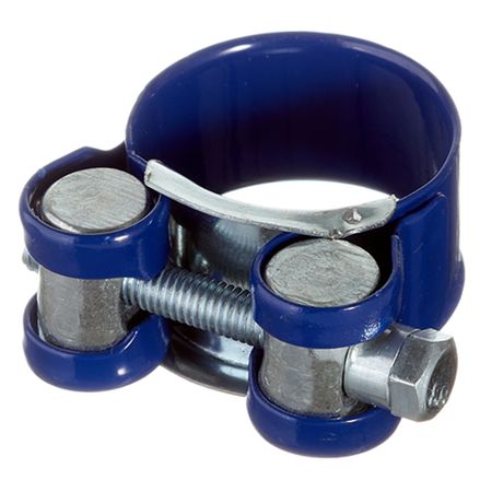 Хомут силовой Hard-Fix 26-28 мм оцинкованная сталь с полимерным покрытием одноболтовый хомуты для шлангов оцинкованные 10 шт