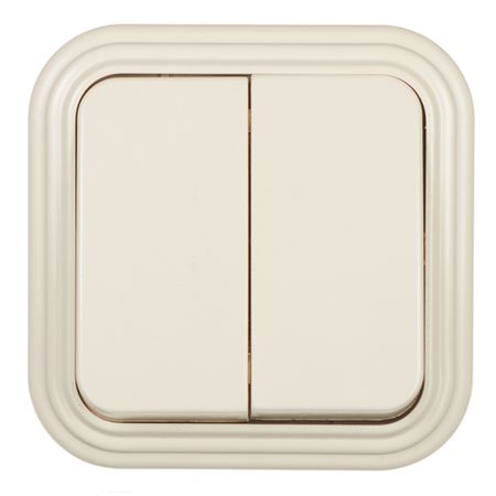 Выключатель Svet двухклавишный накладной бежевый (0603-00121) smd led диоды 0402 0603 0805 1206 разных ов