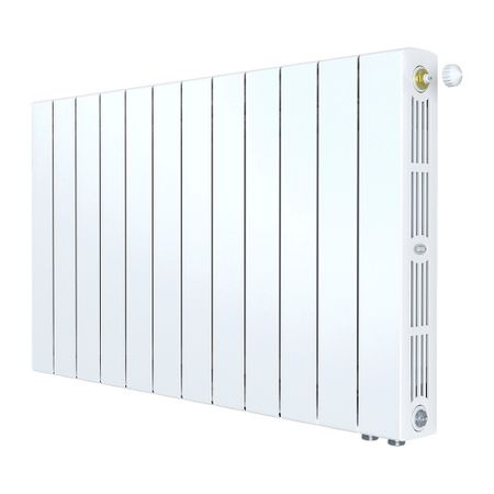 Радиатор биметаллический Rifar Supremo Ventil SVR 500 мм 12 секций 3/4 нижнее правое подключение белый обложка для паспорта пазл в руках линия серая белый рисунок эко кожа нубук опн2024 5