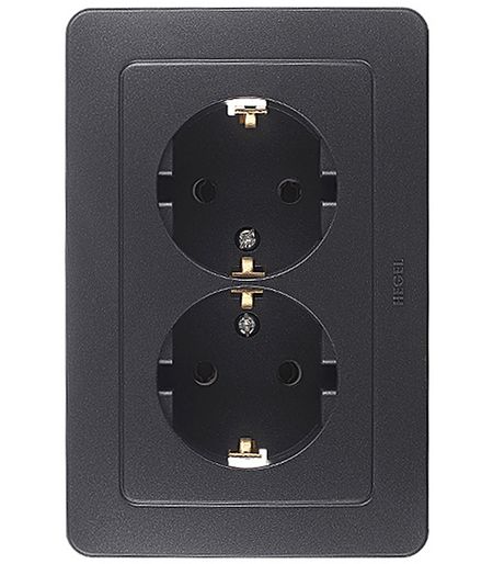 Розетка Hegel Master встраиваемая черная (РС16-351-08)