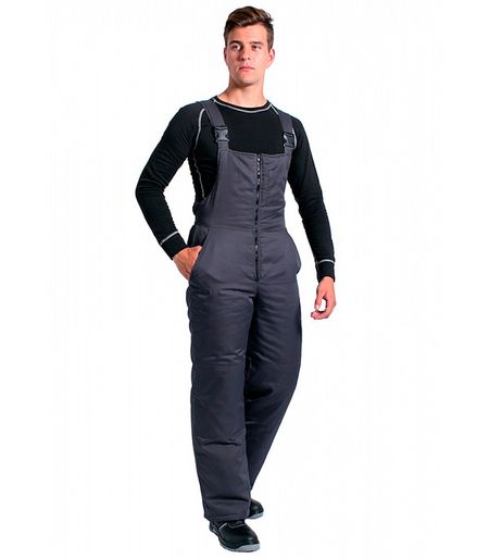 Полукомбинезон рабочий утепленный Delta Plus Фаворит 52-54 рост 182-188 см серый оригинальные передние и задние тормозные колодки для changan cs95 cs85 cs75 plus cs65 unit cs55 plus cs35 cs15 eado alsvin unik cx20 benben