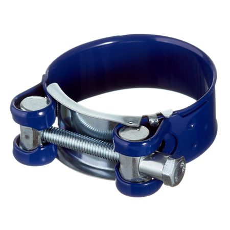 Хомут силовой Hard-Fix 48-51 мм оцинкованная сталь с полимерным покрытием одноболтовый хомуты для шлангов оцинкованные 10 шт