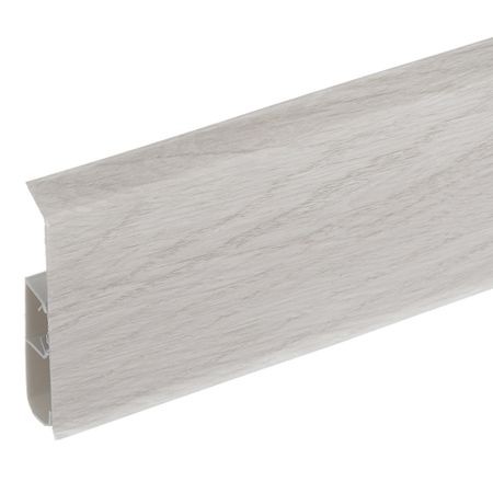 Плинтус ПВХ напольный Wimar Quadro 100 мм алансо 2200 мм Г-профиль со съемной панелью